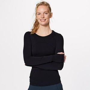 LULULEMON- Black Swiftly Tech Long Sleeve